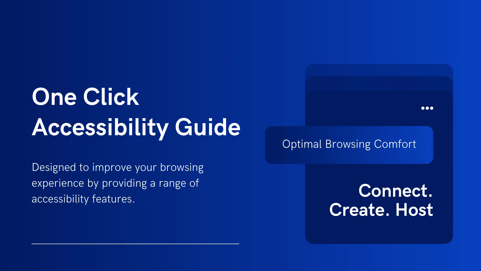 One Click Accessibility Full Guide