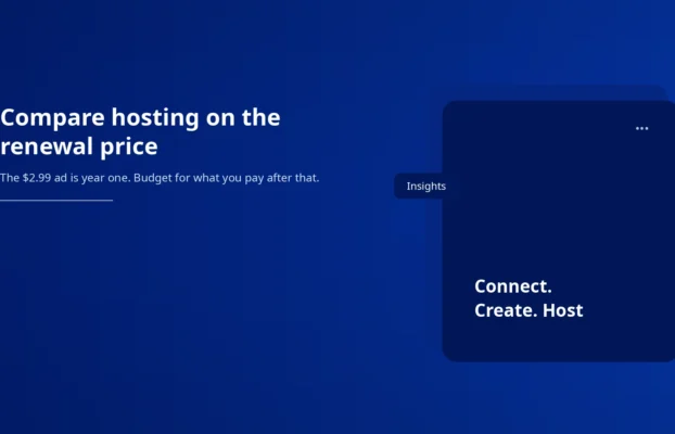 Compare hosting on the renewal price, not the intro rate