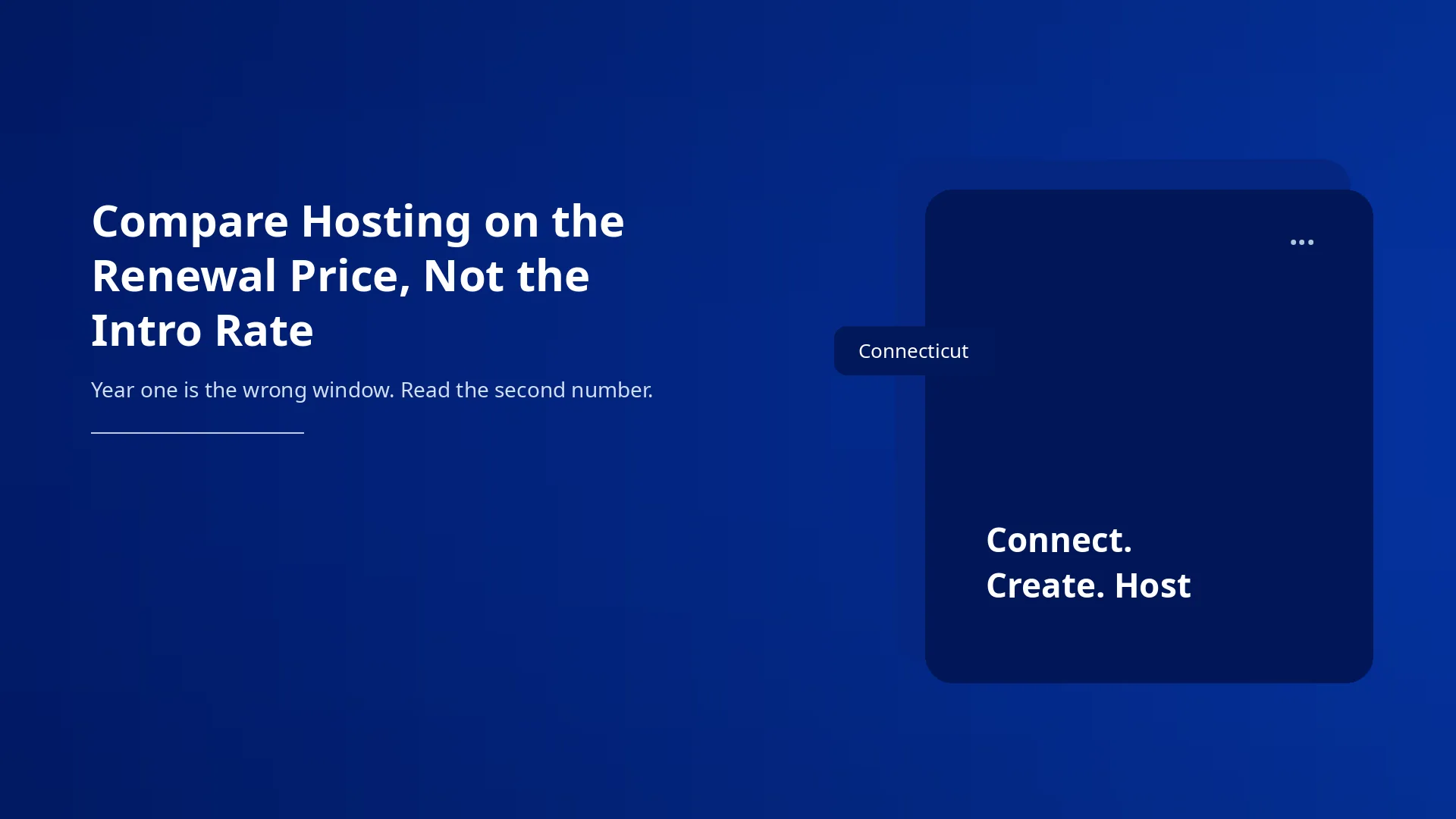 Compare Hosting on the Renewal Price, Not the Intro Rate