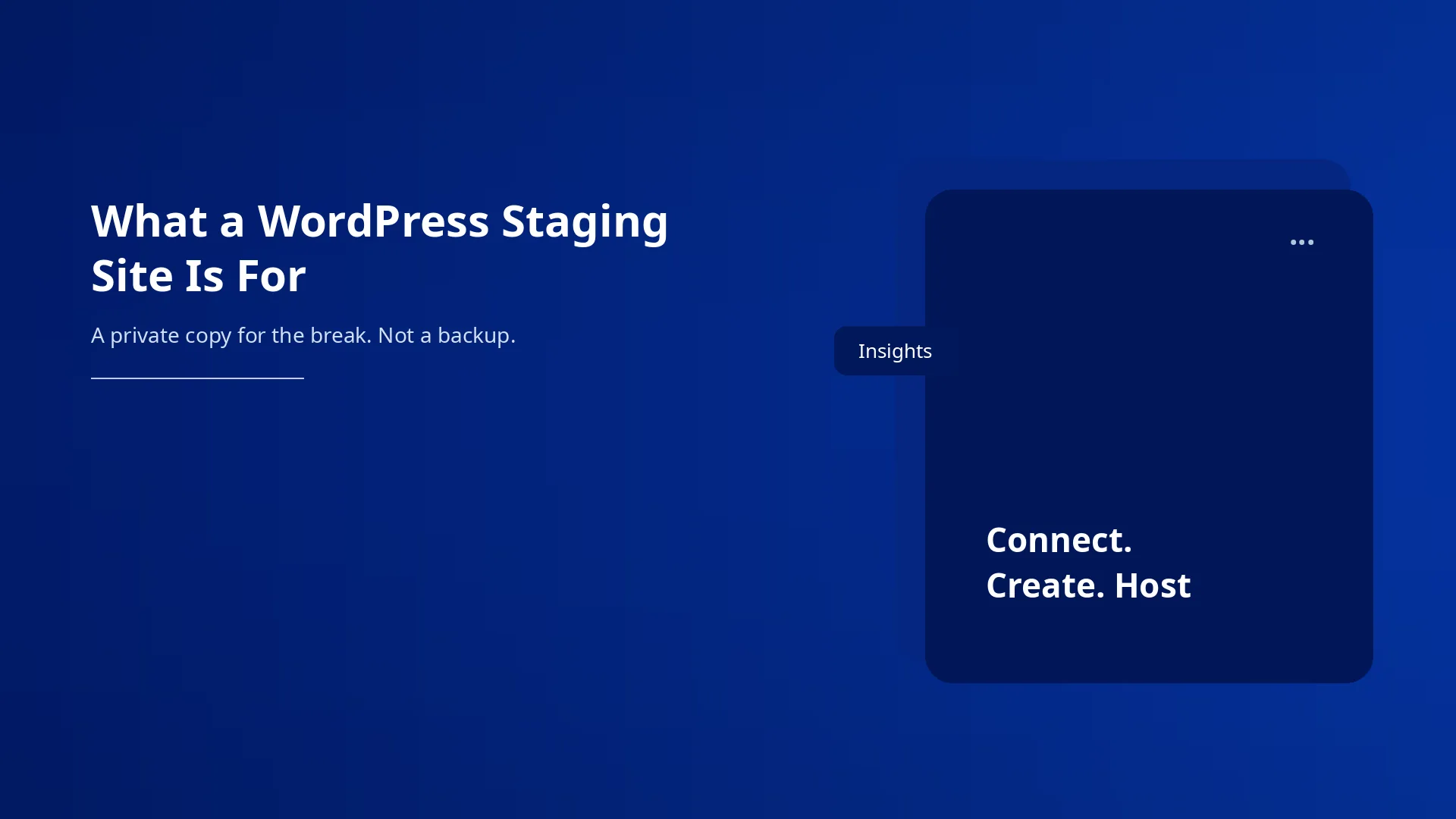 What a WordPress Staging Site Is For