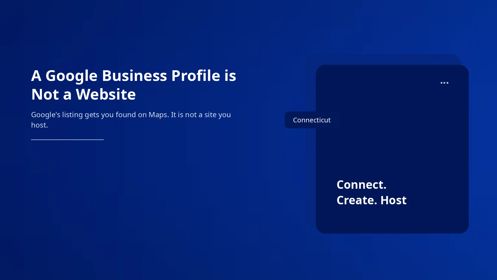 A Google Business Profile is Not a Website
